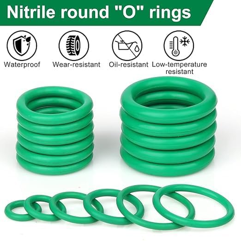 270Pcs O-Ring Kit,18 Sizes Assorted Rubber O-Rings for Car Auto Vehicle Repair, Air Conditioning and Compressor Seals image number 4