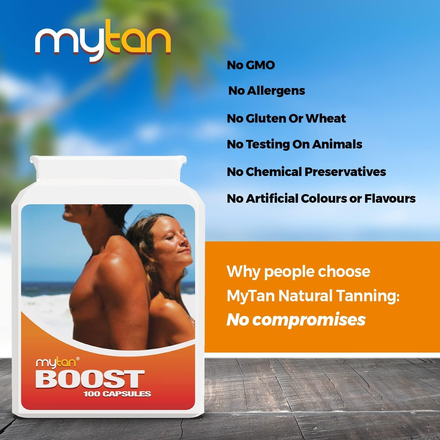 Mytan Ultimate Tanning Pack | Includes Both Bronze & Boost Tanning Pills with Discount Price | Worldclass Sun Tan Pills | Tan Faster, Darker, Longer | 200 Tan Tablets&hellip; image number 1