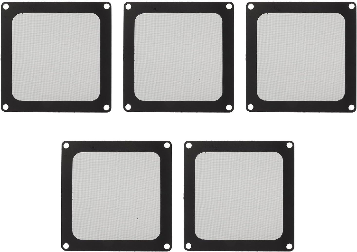 90Mm X 90Mm Computer Case Fan Dust Filter, PC Cooler Fan Dust Filter Cover Grills with Magnetic Frame, (5 Pcs) image number 4