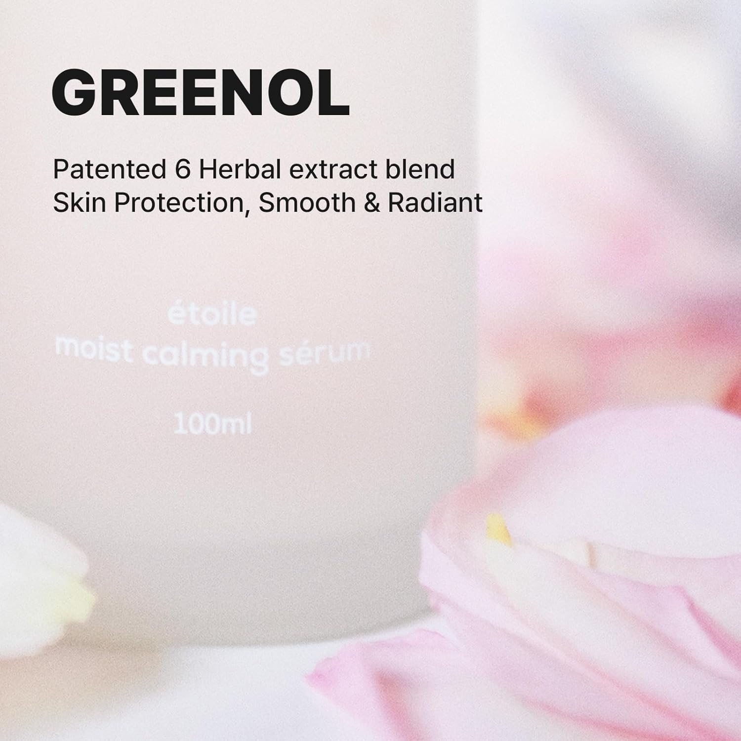 MILLE DE FLEUR Etoile Moist Calming Serum 100Ml, Korean Vegan Skincare, Soothing Serum for Sensitive Skin, Hydrating and Brightening Care, Infused with Greenol, Niacinamide, and Floral Extracts image number 1