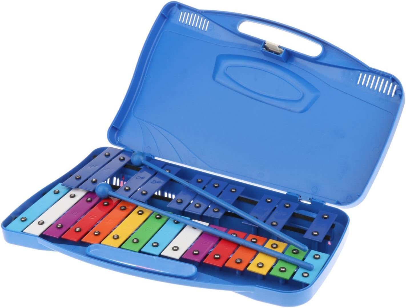 Professional 25 Note Xylophone for Preschool Children Percussion, Blue - Red image number 7