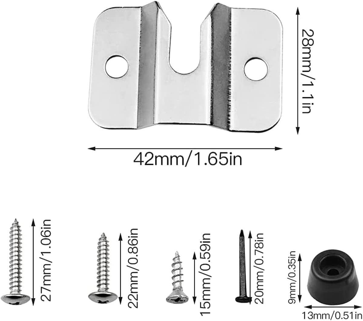 10PCS Dartboard Mounting Bracket, Dart Board Hanging Kit, for Wall Closet Cushion Standard Dartboard image number 3