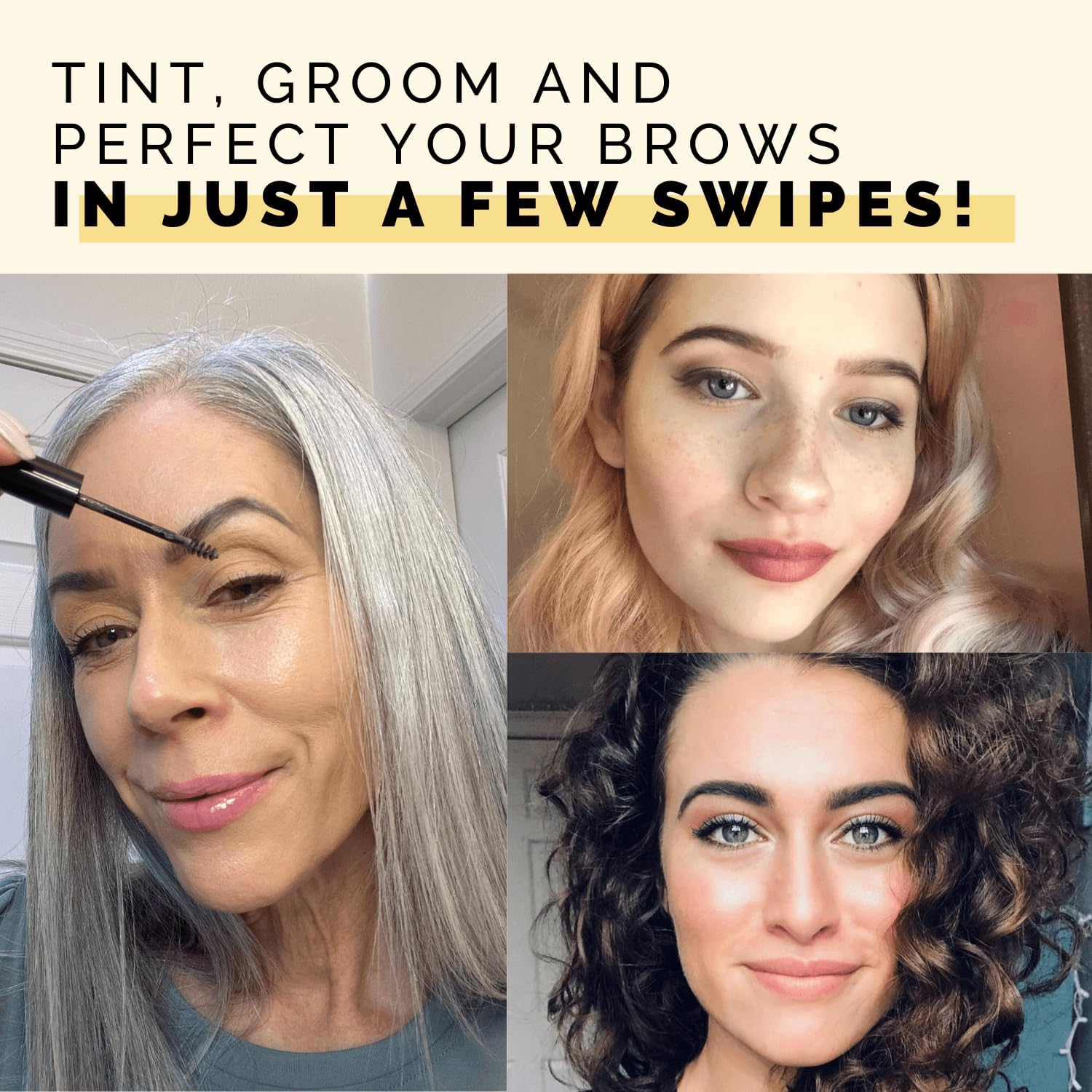 Elizabeth Mott Queen of the Fill Tinted Eyebrow Makeup Gel Cruelty Free (4G/.14Oz) Blonde image number 4