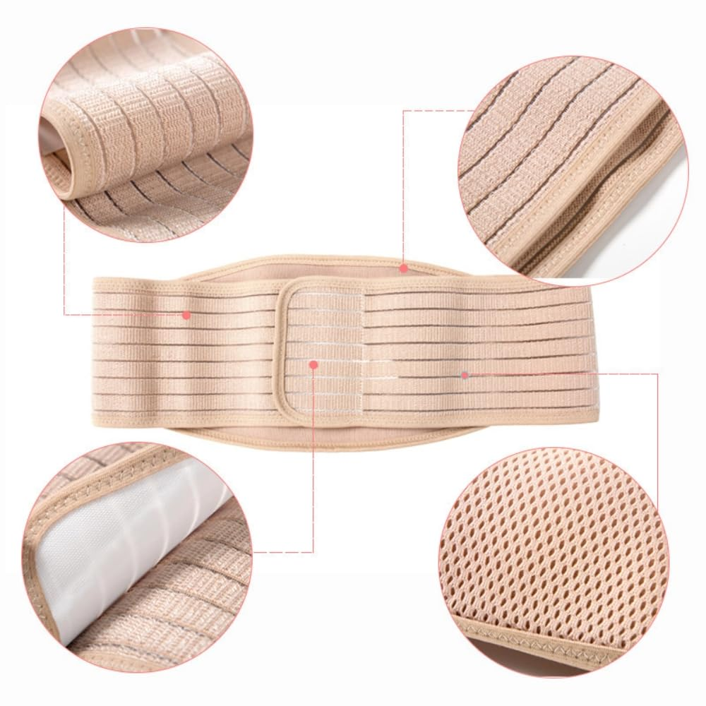 Poemtian Maternity Belly Band for Pregnant Women Adjustable Maternity Belt Pregnancy Belly Band Back Support Abdominal Binder Back Brace image number 3