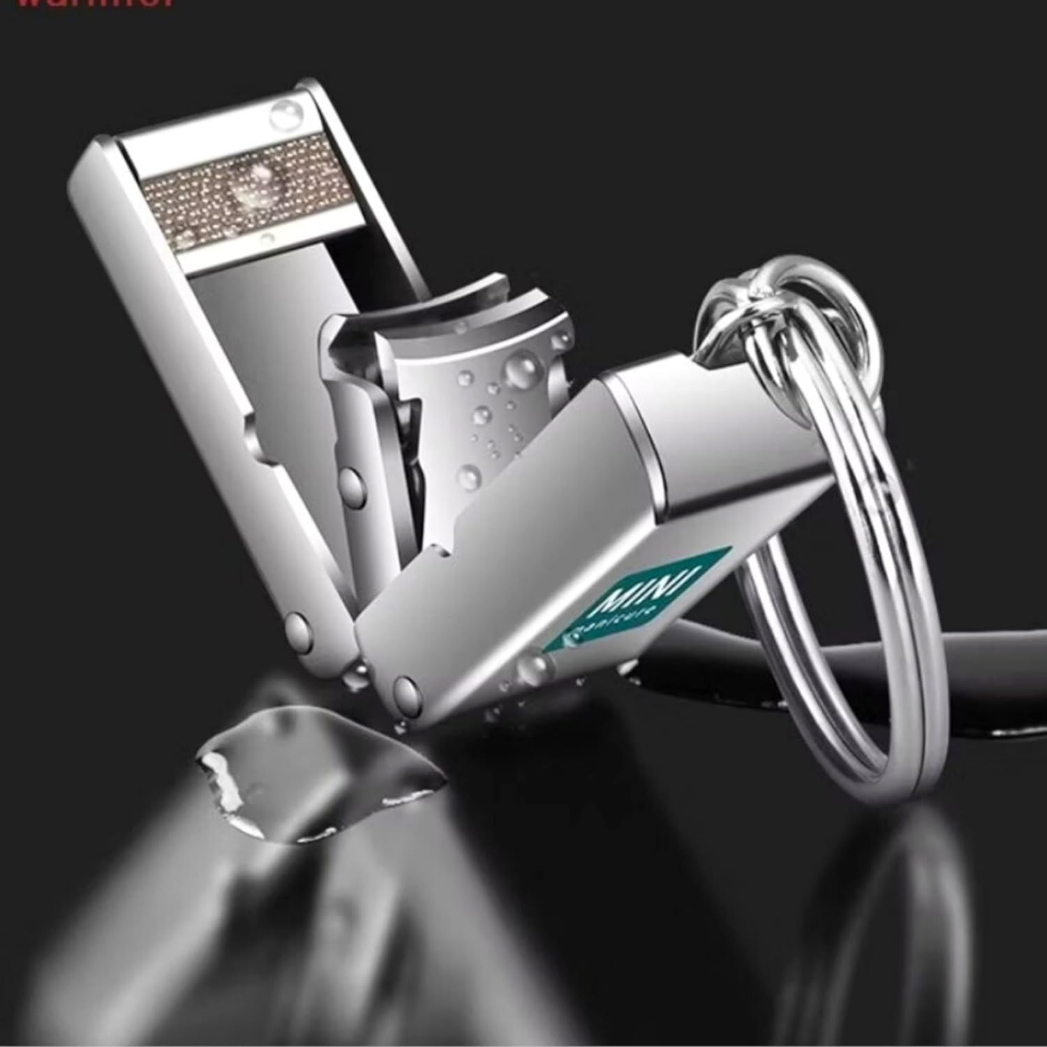 Mini Nail Clippers Keychain, Small Foldable Portable Travel Size Nail Cutter Keyring for Men Women Unisex, Compact Pocket Folding image number 2