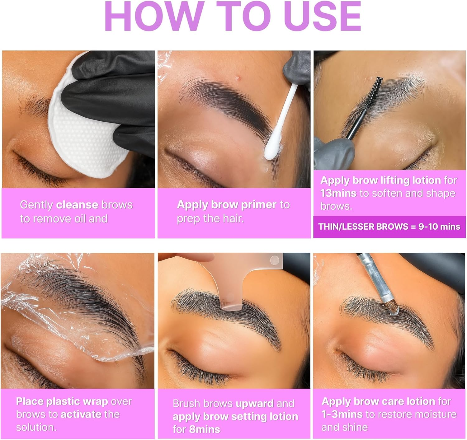 CLIONE PRIME at Home Brow Lamination Kit - DIY Eyebrow Lamination Kit Professional Eye Brow Perm Instant DIY Eyebrow Lift for Fuller Thicker Brows Lasts for Upto 8 Weeks image number 2