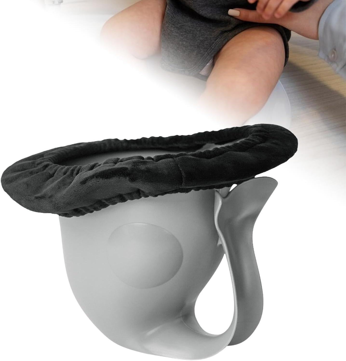 Potty for Newborns Travel Toilet Multi-Use Emergency Urinal Travel Urinal for Park -Picnic Car Hiking, Gray image number 4