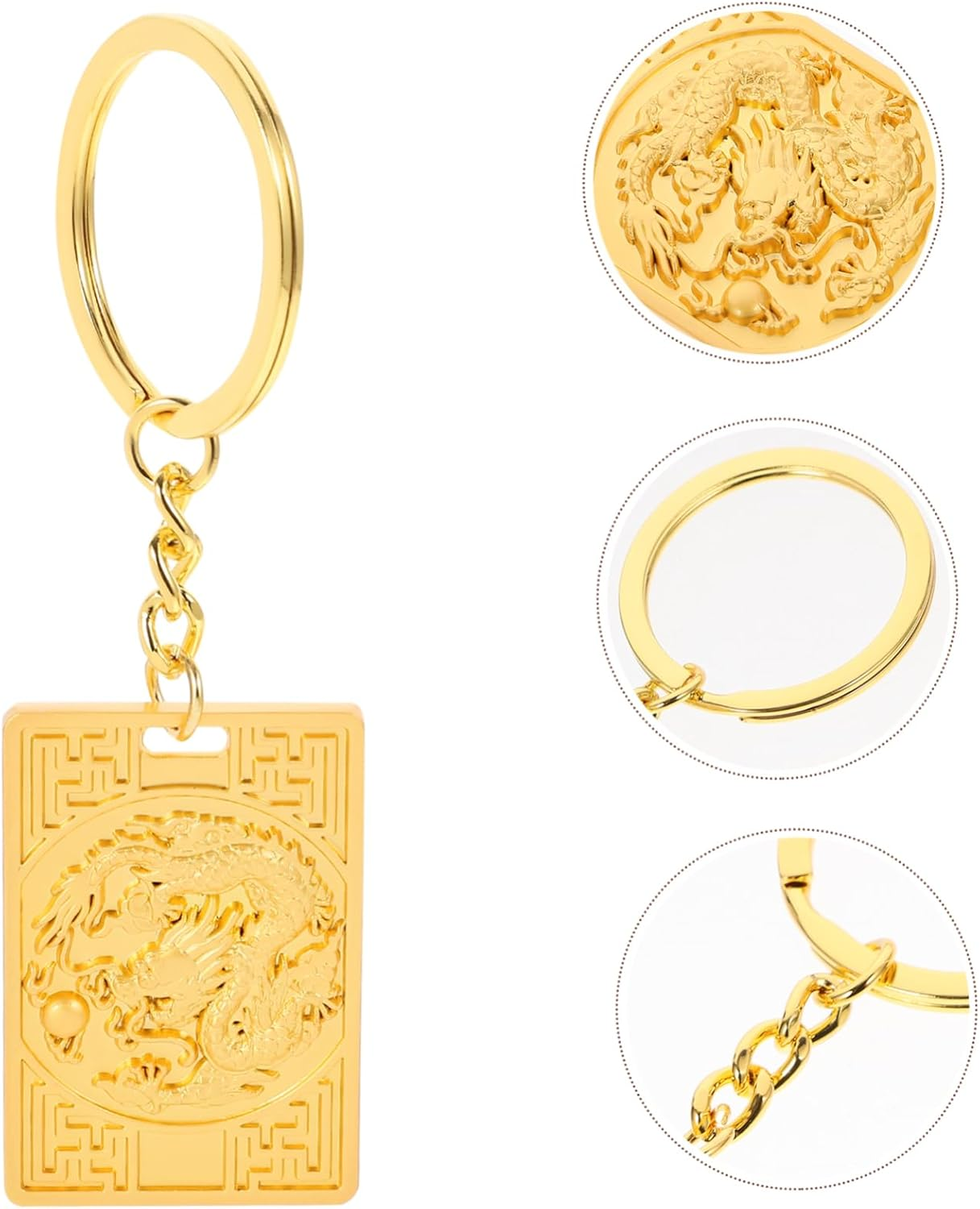 Cabilock Year Dragon Keychain Dragon Keychain for Bag Key Ring Lovely Key Rings for Purse Charm image number 5