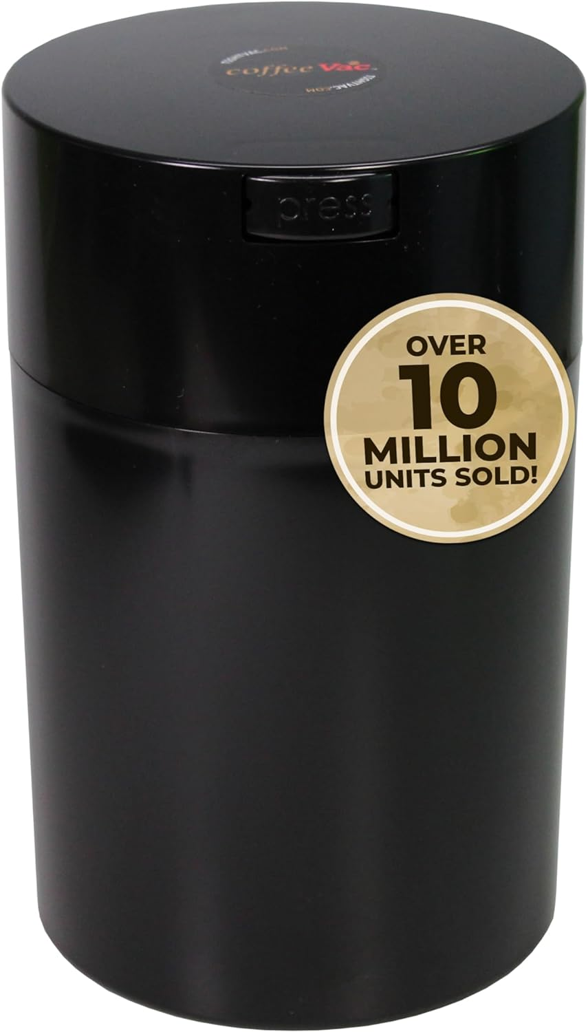Tightpac America, Inc. CFV2-SBK-BEAN Airtight Container, Black with Beans