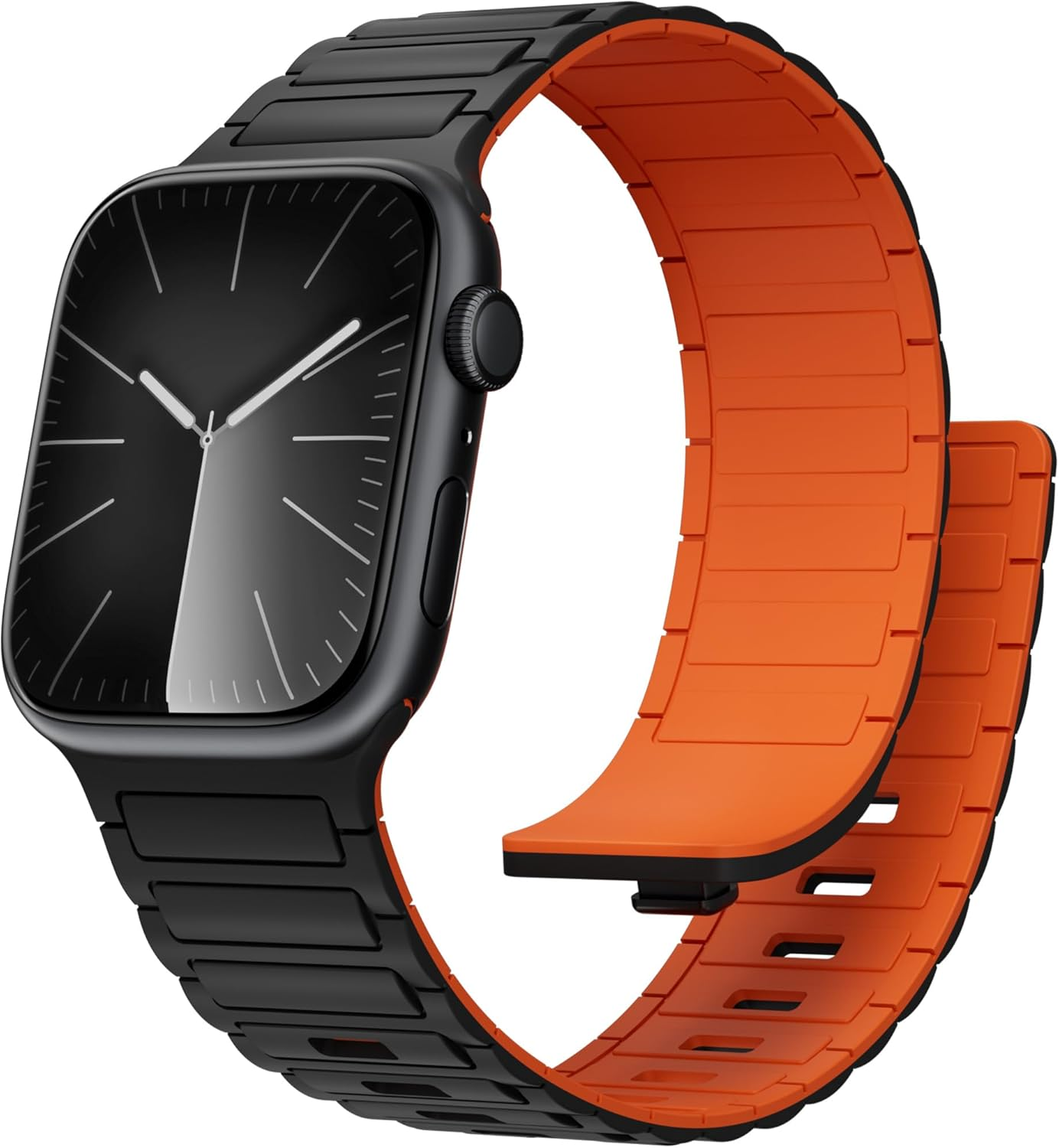 Magnetic Bands for Apple Watch Ultra 3/2/Ultra Band 49Mm 46Mm 45Mm 44Mm 42Mm 41Mm 40Mm 38Mm Women Men,Soft Silicone Strap Sport Loop Wristbands for Iwatch Series 11 10 9 8 7 6 5 4 3 2 SE 2Nd 3Rd SE