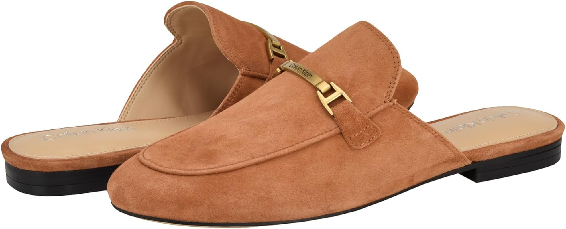Calvin Klein Womens Sidollmule, Medium Natural 102, 9 image number 5