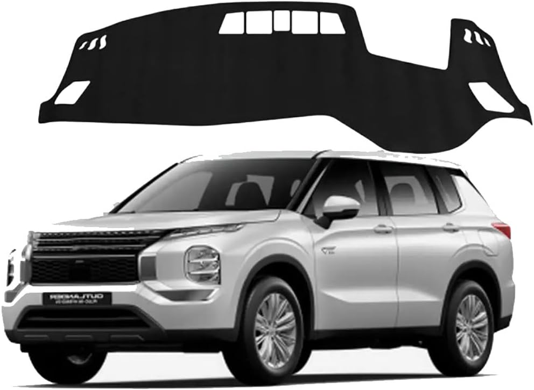 OTTO SHADES Dash Mat for Mitsubishi Outlander with HUD 2021-2025 Luxury Suede Non-Slip Dashboard Cover Pad Interior Accessories image number 6