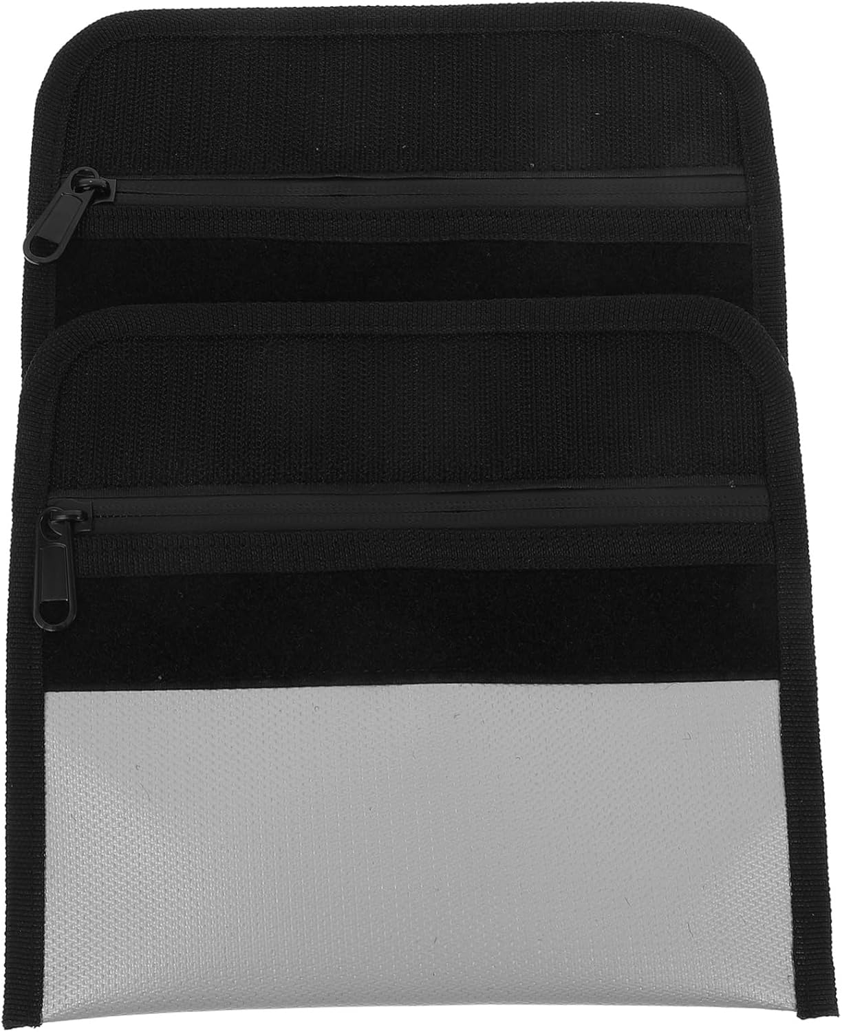 HONMEET 2Pcs Fireproof Document Bag Money Bag for Cash Fireproof Zipper Outdoor Use for Travel Document Wallet and Receipt Storage image number 2