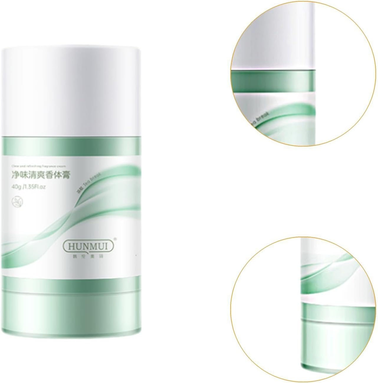 "Abbraccia" Solid Perfume Bar Solid Fragrance Deodorant Last Fragrance 40G Easy to Absorb Non Irritating Travel Perfume Balm Pocket, Green