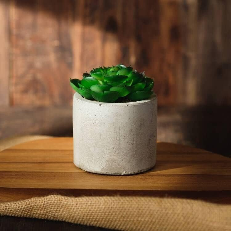 Osilifen Big round Silicone Planter Mold, 7 Inch Large round Concrete Molds for Cylinder Flower Pot Making, DIY Handcraft image number 1