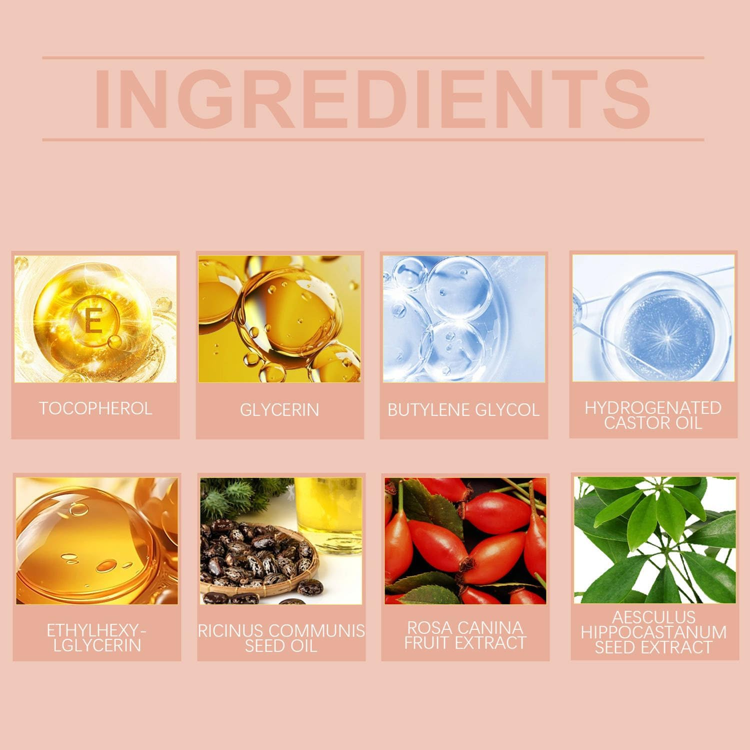 Organic Castor Oil with Rose Quartz Roller, Natural Ingredients, Gently Nourishes Skin, Suitable for All Skin Types (2) image number 6