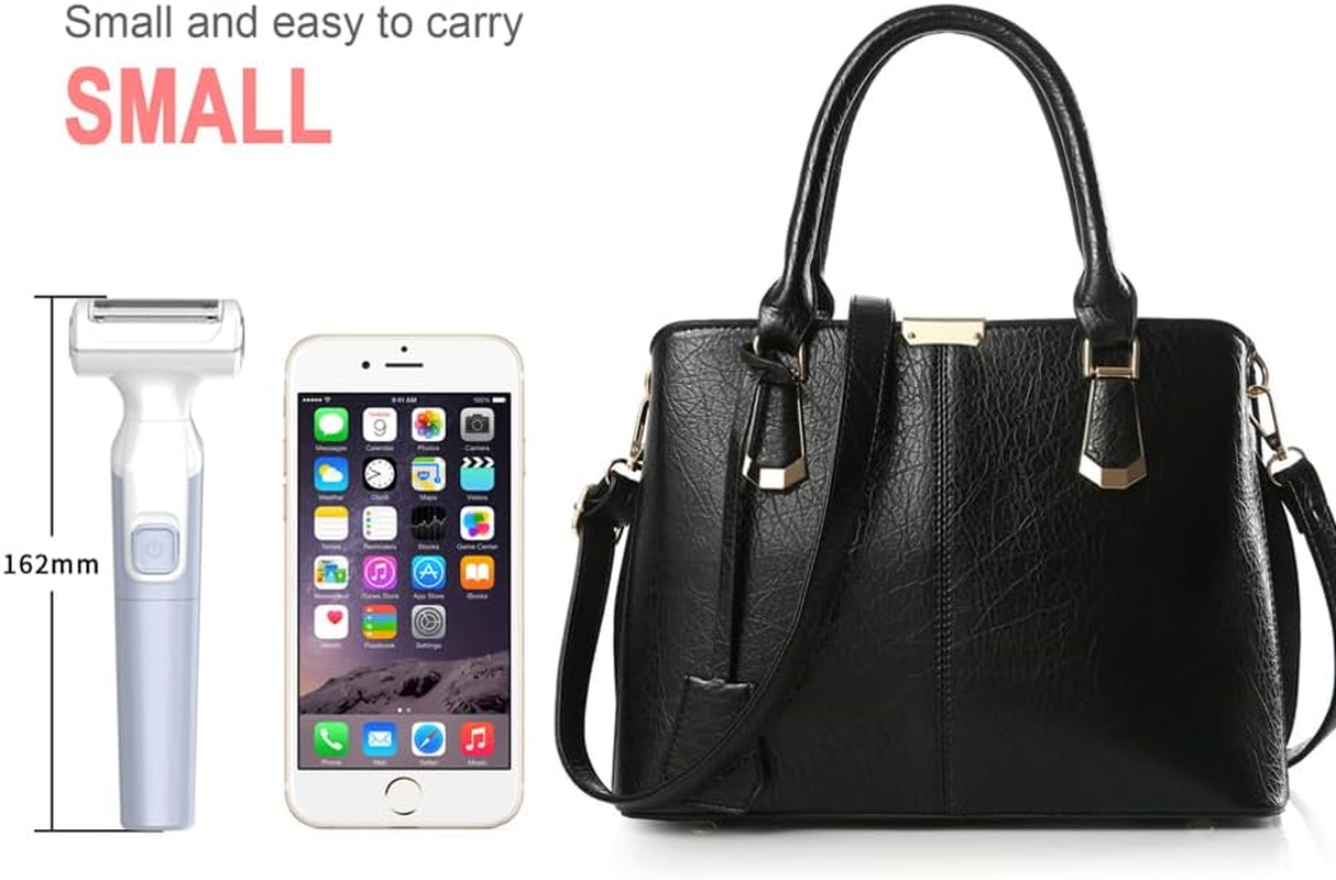 FIREYUN Women'S Electric Shaver Electric Razors 3-In-1 Multi-Functional Design, Battery-Operated, Ideal for Arms, Legs, Face, and Bikini Area, Cordless Hair Removal Trimmer, Detachable Head, IPX6 Waterproof, Wet & Dry Use, Blue, Replacement Blade Included image number 3