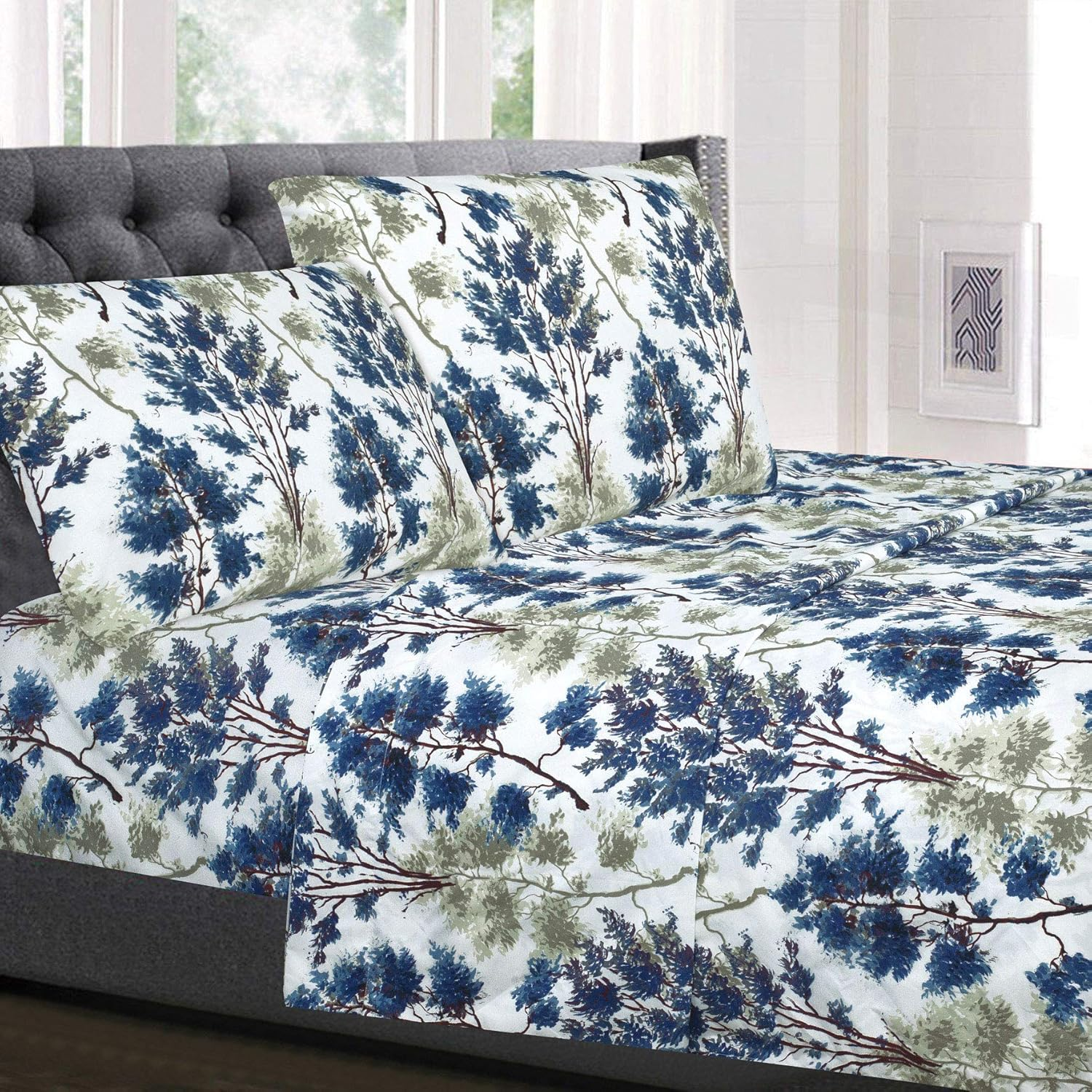 Sweet Home Collection 1800 Thread Count Bed Set Egyptian Quality Brushed Microfiber 4 Piece Deep Pocket Sheets, Full, Dolce