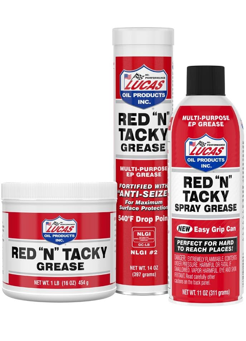 Lucas Oil Red N Tacky Grease/12X1/ 1 Lb Tub image number 1