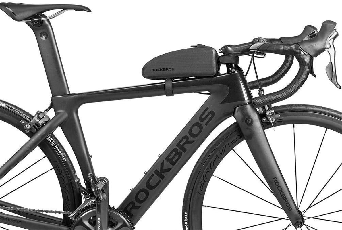 ROCKBROS Bike Frame Bag Top Tube Bag Bicycle Front Phone Bag Cycling Accessories Pouch Water Resistant IP64 image number 3