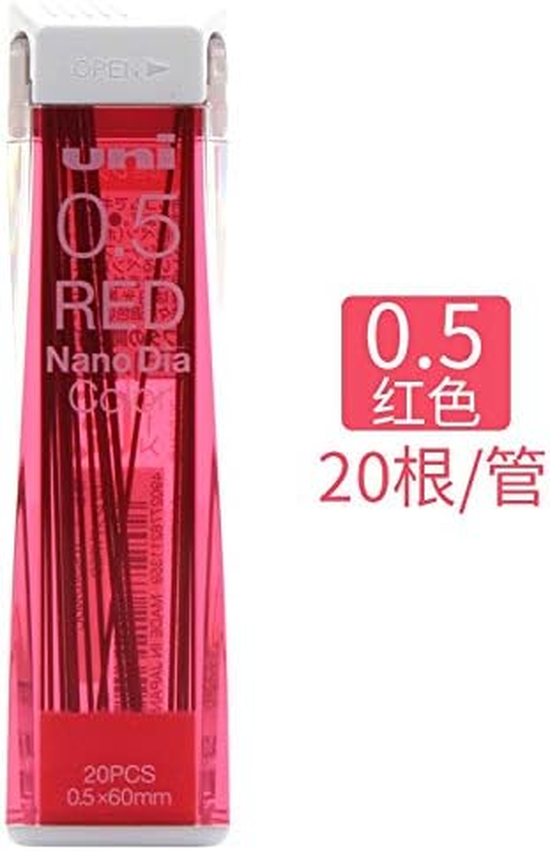Uni Nanodia Color Mechanical Pencil Leads 0.5Mm 7 Color Set 7 Pack/Total 140 Leads image number 2