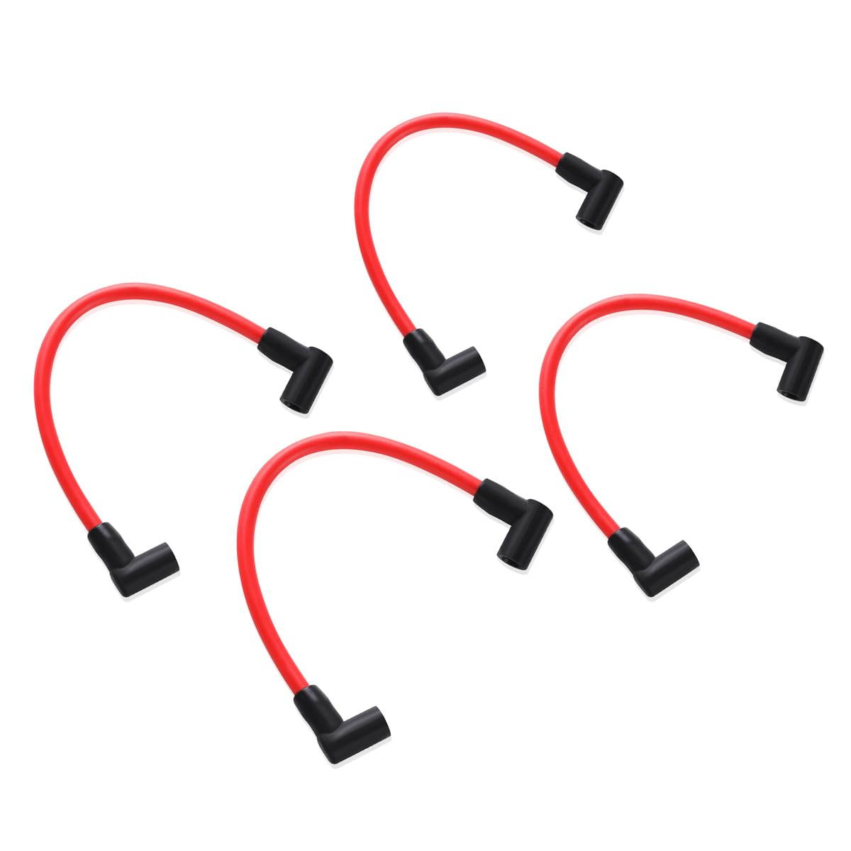 10Mm Lead Wire Spark Plug 582365 9.5"Spark Plug Wire Set Compatible with Johnson Evinrude 80-140 Hp V4 Outboards(4Pcs Spark Plug Wires) image number 6