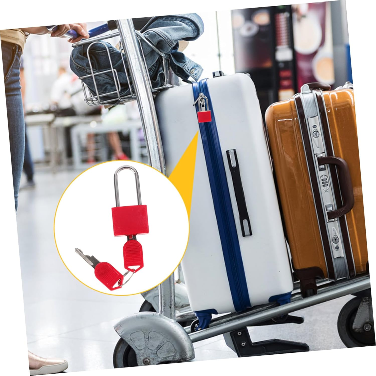 HOUDERCO 2Sets Replacement Padlock Keys for Luggage Bag Handbag Jewelry Box Diary Safe Locks