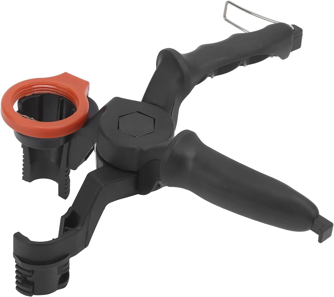 Oil Funnel, 3PCS Engine Oil Funnel Universal Fit for Cars Trucks, Car Oil Filling Funnel Accessory with Adjustable Fixed Holder, Engine Oil Funnel Kit Plastic Funnel Set(#1) image number 5