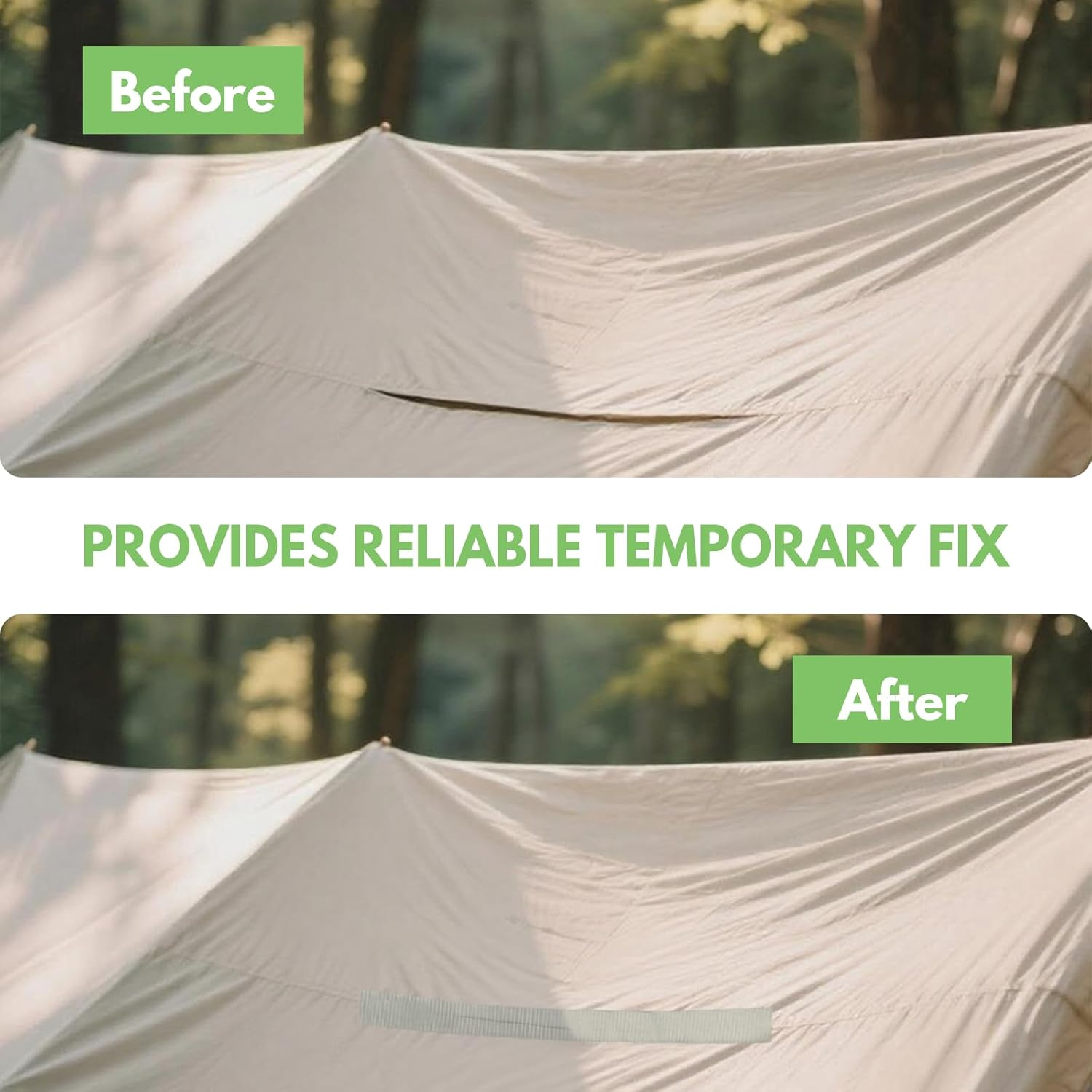 ZTOWOTO RV Awning Repair Tape, Waterproof Sail Tape Tear Resistant, Canvas Repair Tape for Canvas, Boat Cover, Sail, Tarp Repair (Width-8Cm) image number 3