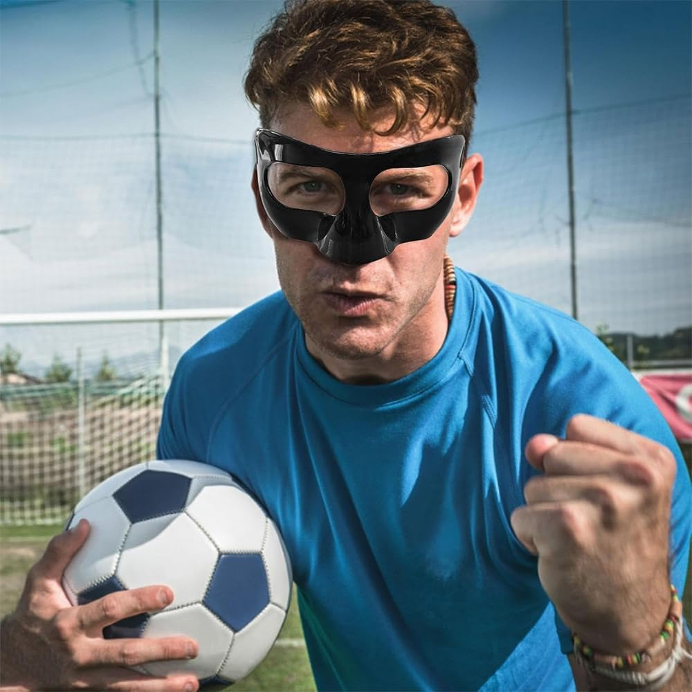 Nose Guard for Broken Nose, Nose Guard for Sports, Protective Face Masks for Basketball and Soccer Sports, Adjustable for Adults and Teenagers, Suitable for Men and Women image number 2