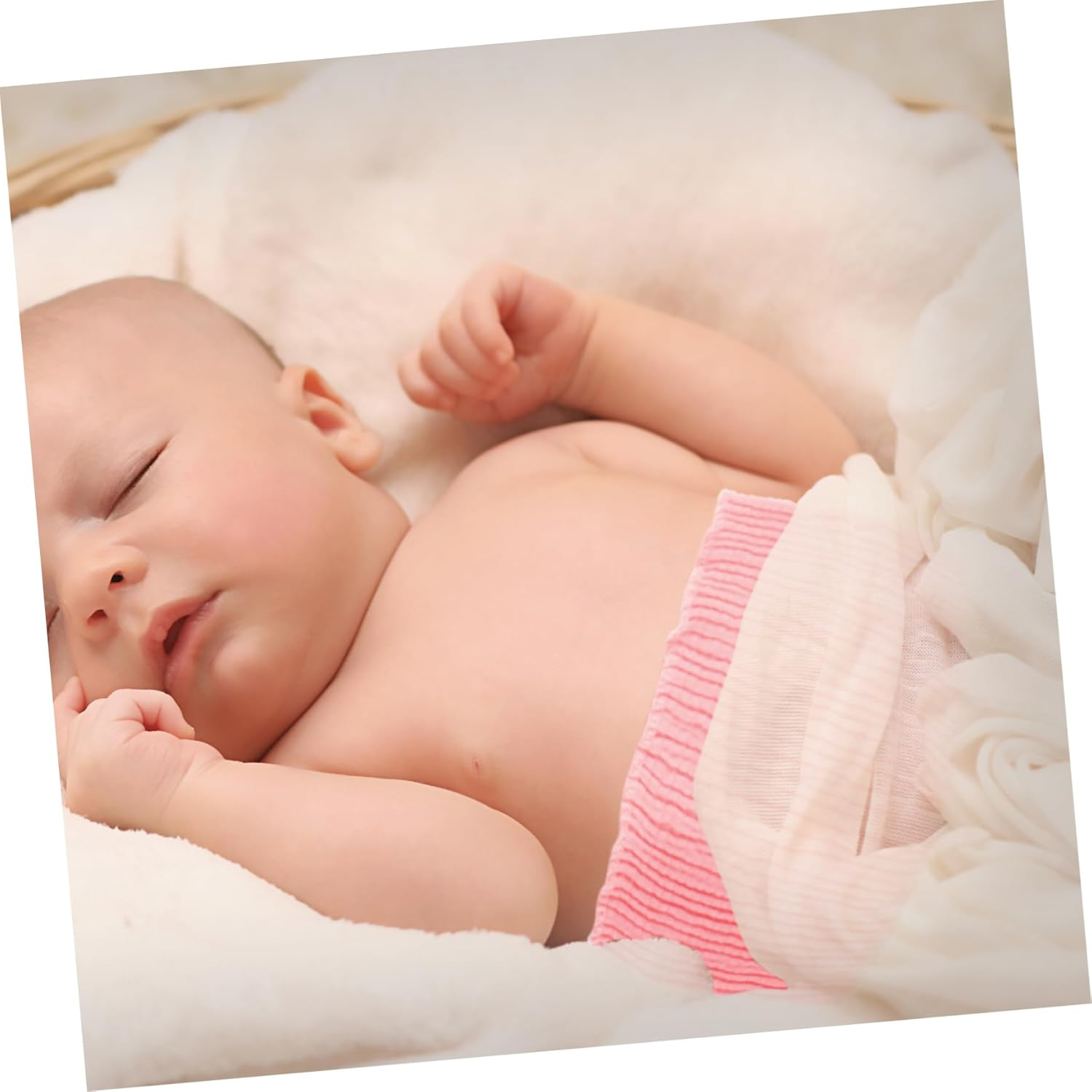 ERINGOGO 5Pc Baby Belly Bands for Newborns, Infant Navel Straps Gas and Colic Relief, Cotton Soft Elastic Waist Support, Thick Wide Soft Breathable Wraps for Baby Supplies image number 3