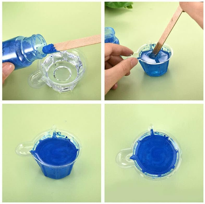 AIMALL 24 Colors Natural Mica Powder DIY Wax Candle Melts Bath Bombs Cosmetic Soap Dye, Non-Toxic Mineral Pigment, Organic Fine Grind image number 5