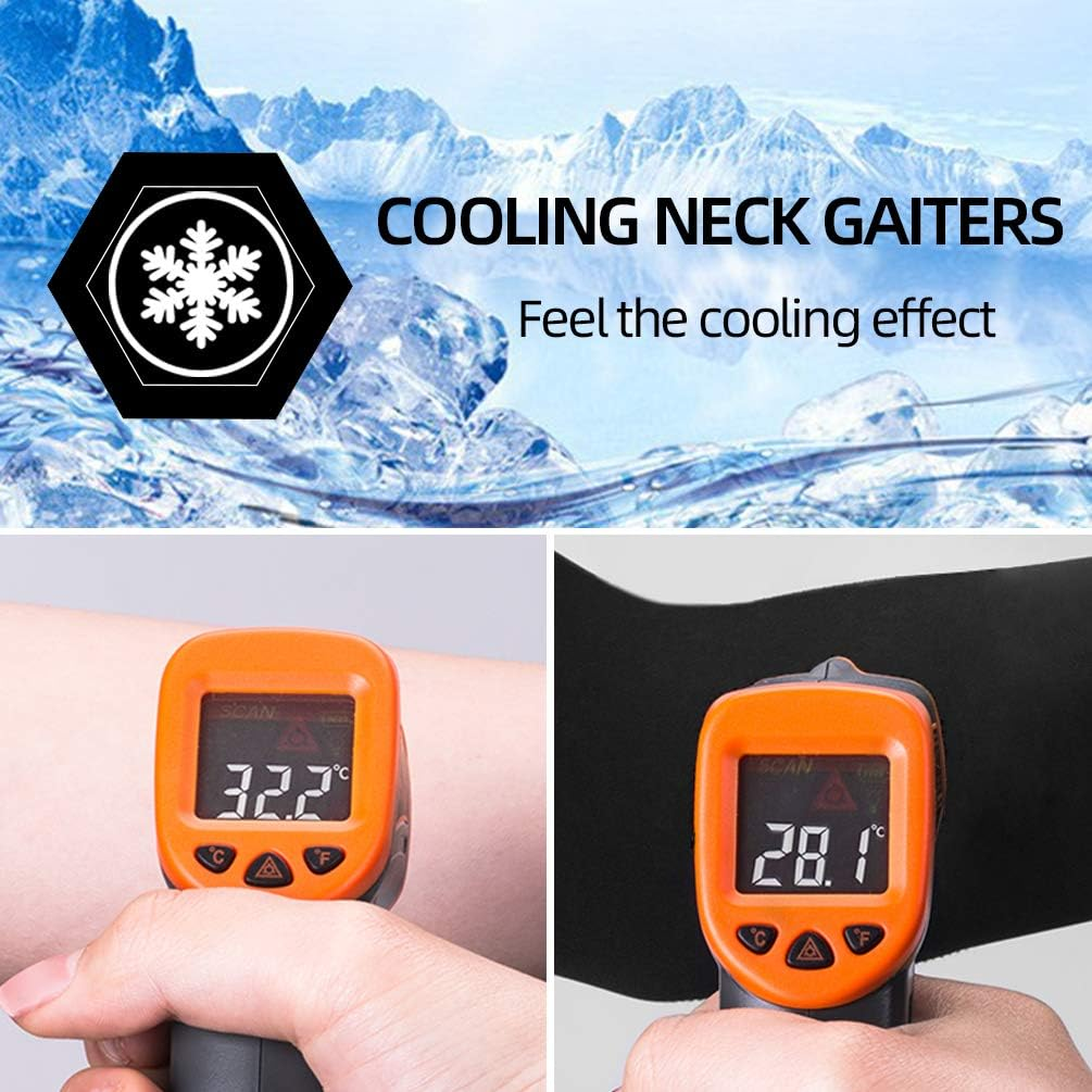 ROCKBROS UV Protection Cooling Neck Gaiter Face Mask Bandana UPF50+ Sun Protection Fishing Cycling Cool Neck Gaiter