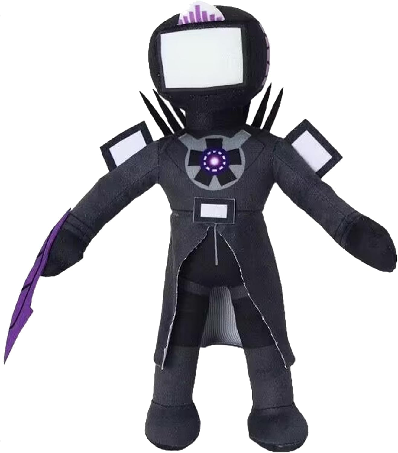 Skibidi Toilet Pillow Plush - Upgrade Titan TV Man Plushies, Horror Stuffed Figure Doll Soft Toy for Kids Children