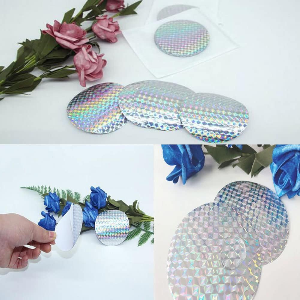 Fokmuaex 2 Sets 40 Pcs Bird Spikes & Reflective Deterrent, Silver Bird Repellent for Crows & Magpies, No Sensor Needed, Anti-Bird Spikes for Roof, Balcony, Garden, Windows Protection image number 3