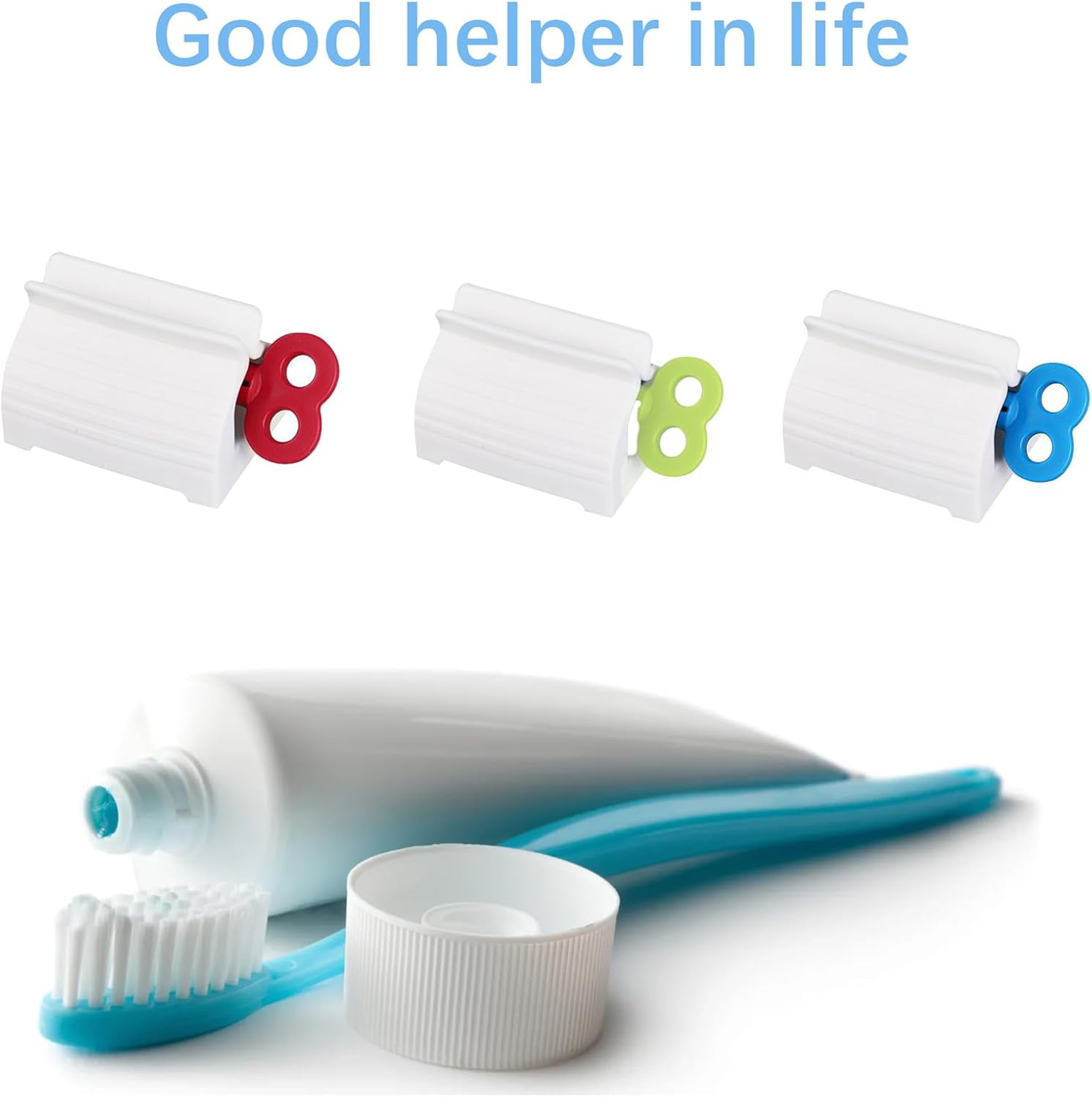 Toothpaste Squeezer,Set of 3 Rolling Tube Dispenser,Multi-Purpose Toothpaste Dispenser Easy Squeeze Tube Squeezer Tool Saves Toothpaste and Creams