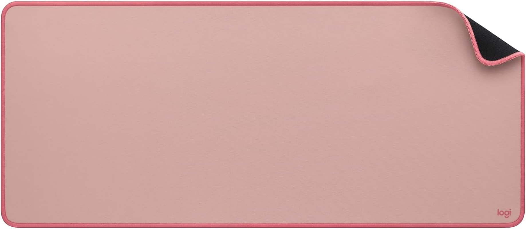 Logitech Desk Mat - Studio Series, Multifunctional Large Desk Pad, Extended Mouse Mat, Office Desk Protector with Anti-Slip Base, Spill-Resistant Durable Design, in Mid Grey - Mid Grey image number 2