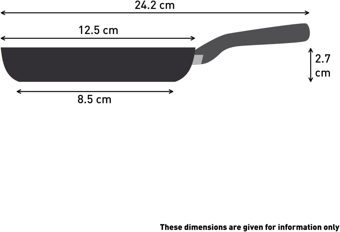 Tefal Ideal Mini One Egg Wonder Non-Stick Frying Pan, 12 Cm, Non Induction, Black,Package May Vary image number 1