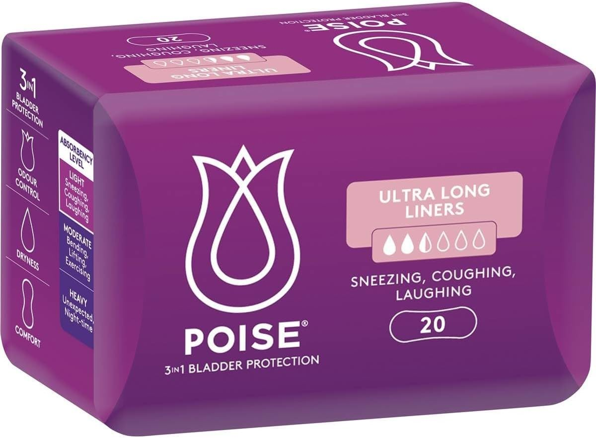 Poise Core Ultra Long Liners 20-Pieces image number 1
