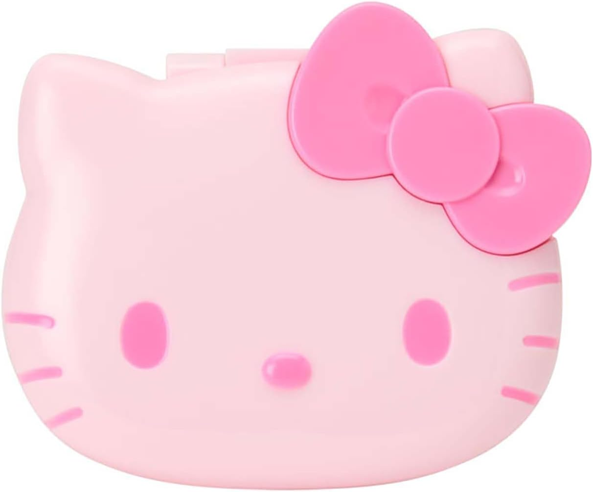 Sanrio 365131 Compact Hair Brush with Mirror (I Love Hello Kitty) Hello Kitty Pink