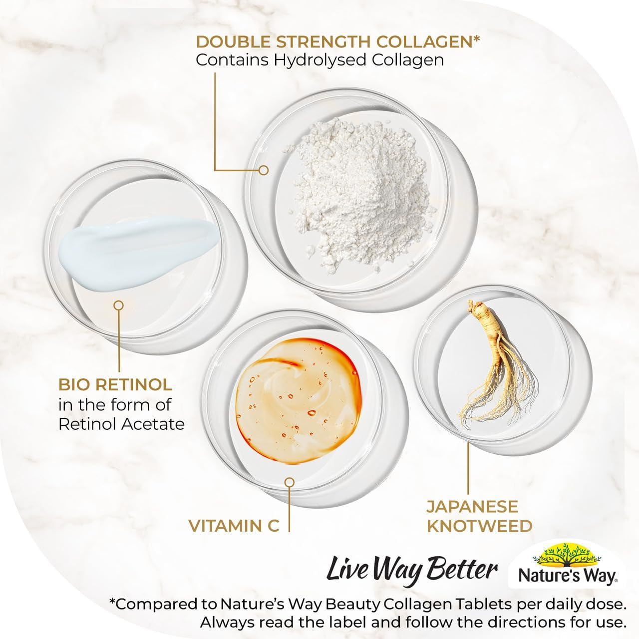 Nature'S Way Beauty Collagen Mature Skin 60 Tablets image number 3