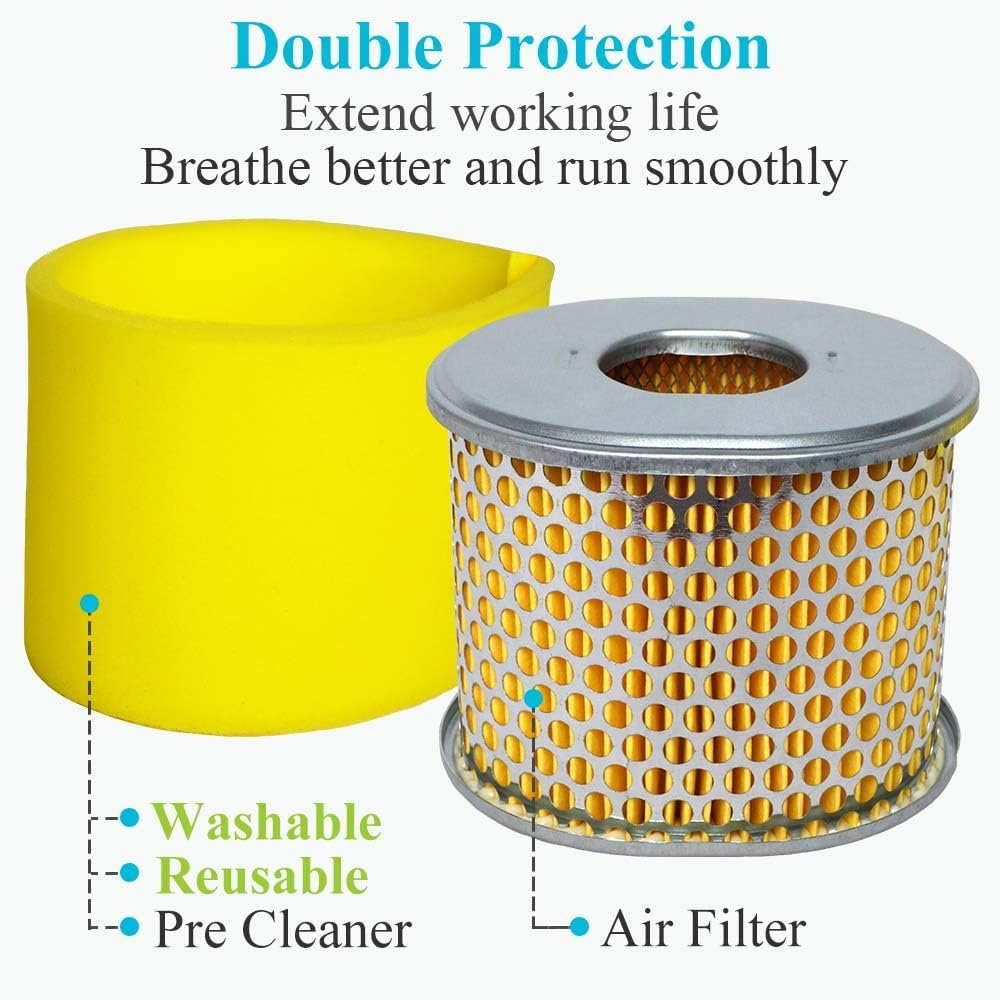 HOODELL 5 Pack 17210-ZE3-505 Air Filter, Replace 17210-ZE3-010 Air Cleaner, Fit for Honda GX390 13HP GX340 11HP Engine Air Filter image number 5