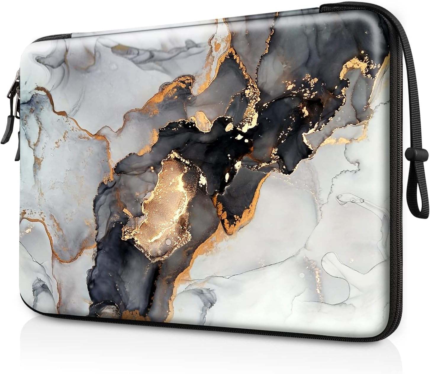 FINPAC Hard Laptop Sleeve Case for 13-Inch Macbook Air M3 M2 M1 2024, 14-Inch Macbook Pro M3/M2/M1 A2918 A2992 A2779 A2442, Waterproof Case for Dell, Surface Laptop, HP, Acer, Cloudy Marble