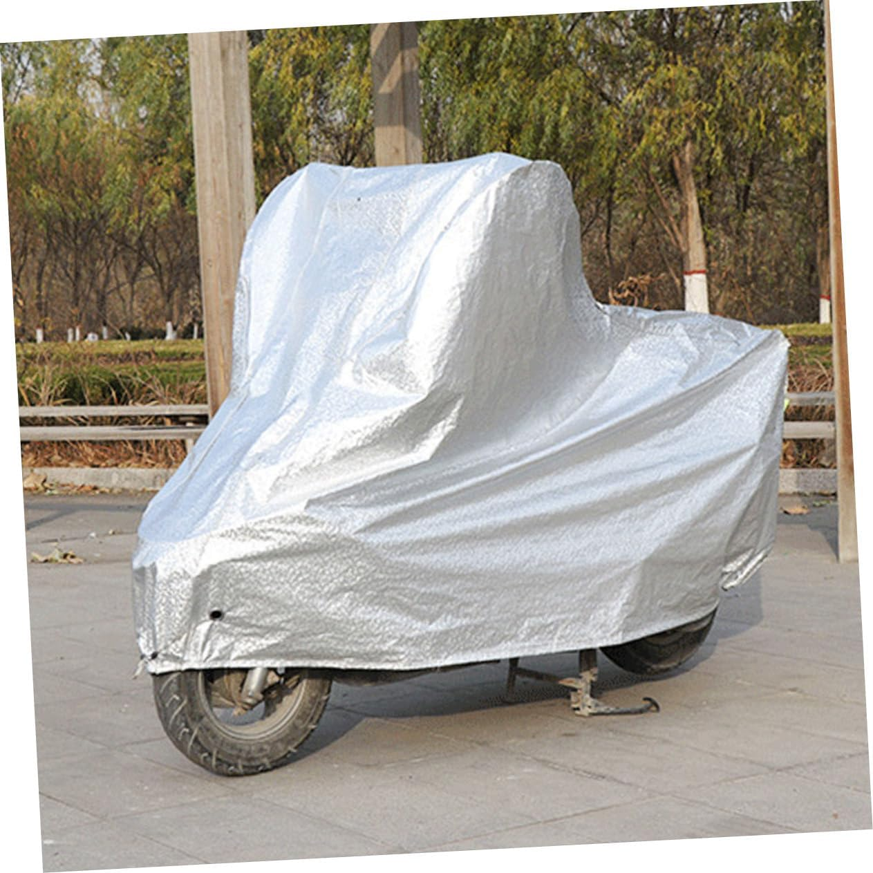 Beatifufu Motorbike ATV Scooter Cover Weatherproof Polyester Rainproof Sun Block Protector Elastic Bottom for Motorcycles image number 6