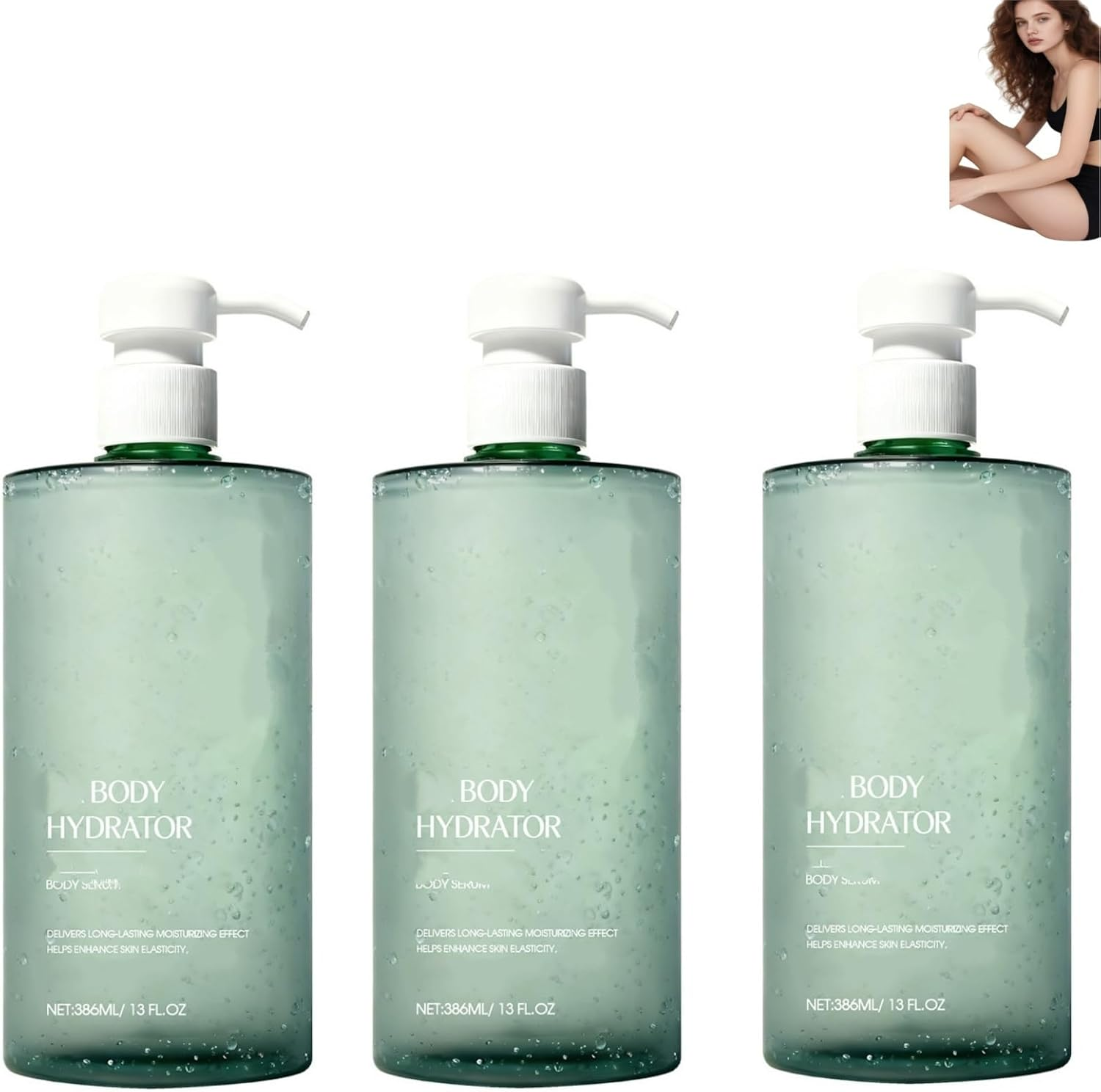 Body Hydrator Body Serum - 386ML/13 FL OZ, Fast-Absorbing Non-Greasy Moisturizer for Dry Skin, Long-Lasting Hydration & Elasticity Boost,Smooth Skin,Lightweight (1PCS)