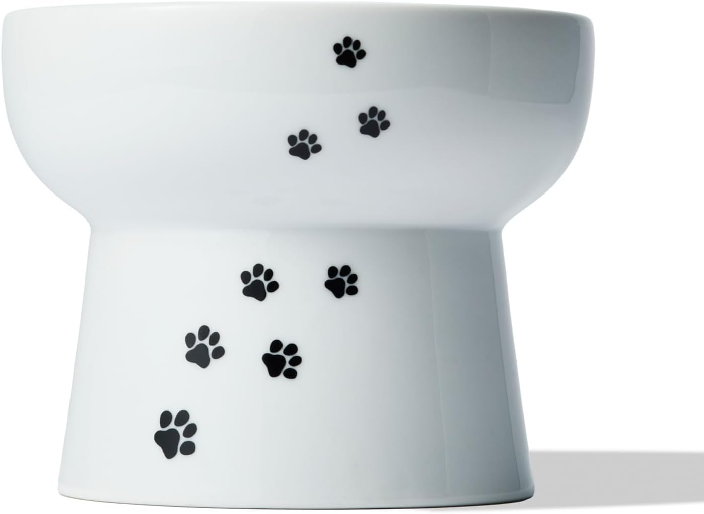 Necoichi Happy Dining Cat Foods Bowl with Legs Large, Cat Pattern, Non-Slip Silicone image number 5