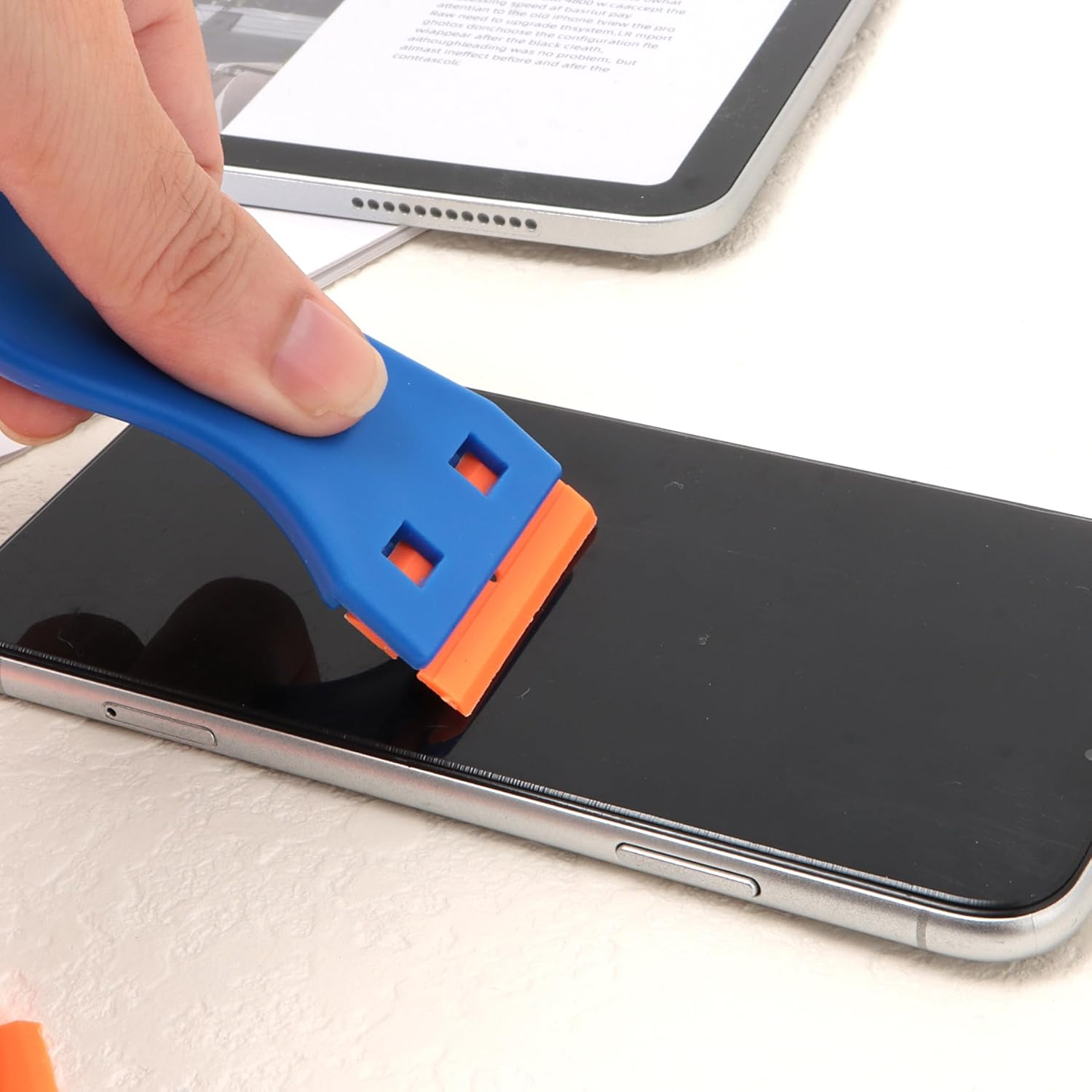 2-Plastic Scraper with 20 Extra Blades, Plastic Scraper, Scraper,Glass Scraper, Plastic Scraper Tool Set, Plastic Scraper Tool, Bench Scraper, Decal Removal Tool, Plastic Razor Blade Scraper