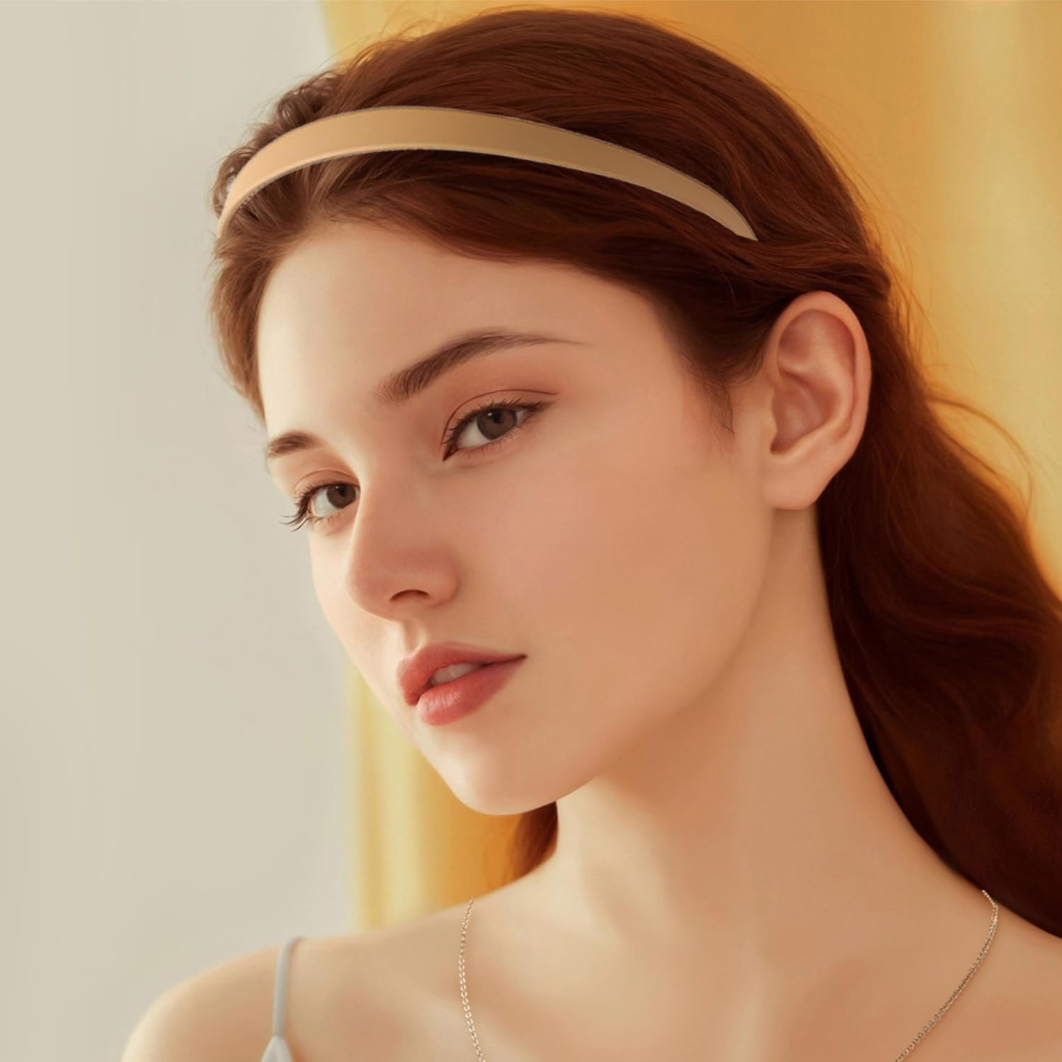 6 X Simple Headbands and 5 X Hair Rings, Non-Slip Plastic Headbands, Elastic Ponytail Hair Ropes, Tie up Hair Bands for Women, Hairstyle Decoration. image number 3