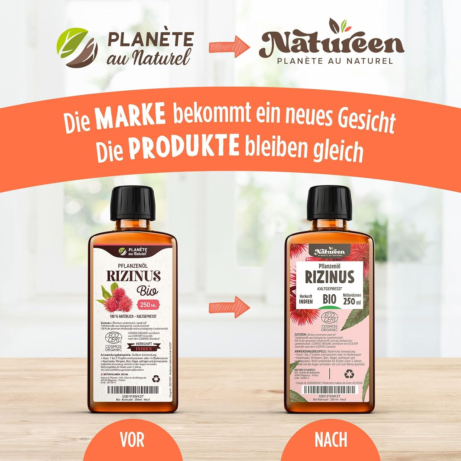 Organic Castor Oil 150 Ml - 100% Pure, Natural and Cold Pressed - Eyelashes, Eyebrows, Hair, Beard, Nails image number 3