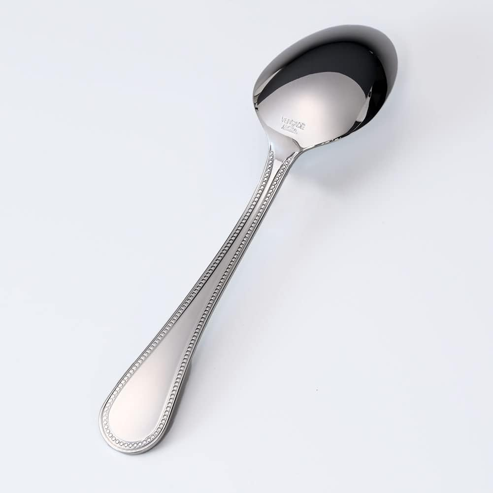 Versace X Rosenthal Greka Dessert Spoon Cutlery Silver Not Released in Japan 69178-130955-75025 [Parallel Import]